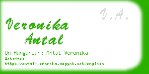 veronika antal business card